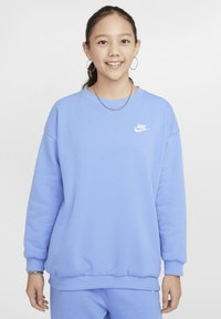 Nike Sportswear CLUB CREW - Športni pulover - royal pulse white
