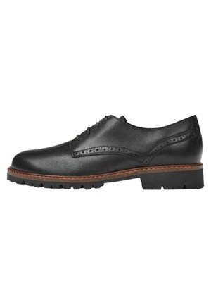 Sporty snøresko - black