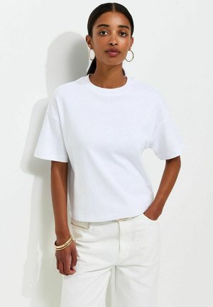 New Look, PREMIUM HEAVYWEIGHT BOXY FIT - Camiseta básica - white