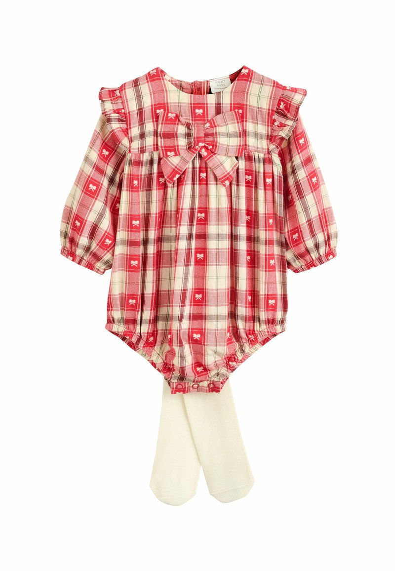 Next REGULAR FIT SET - Legging (type pantalon) - red check