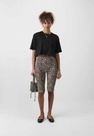 ONLLIVE LOVE CITY 2 PACK - Shorts - black/brown