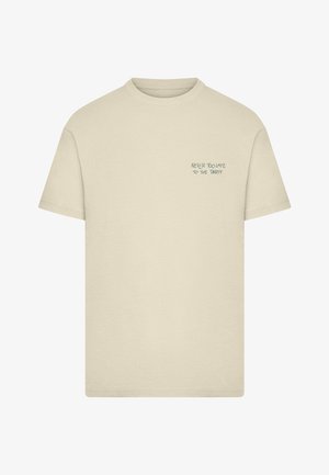 Mister Tee, NEVER TOO LATE TO THE PARTY TEE - Trükipildiga T-särk - whitesand