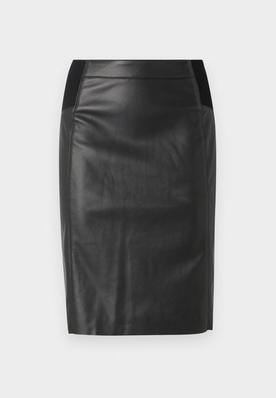 VMBUTTERSIA COATED - Jupe crayon - black