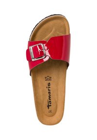 Tamaris Papucsszandálok - red patent