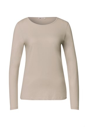 Street One, BASIC LANGARM SHIRT IN UNIFARBE - Langarmshirt - clay sand