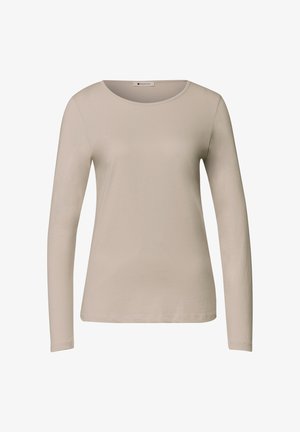Street One, BASIC LANGARM SHIRT IN UNIFARBE - Langarmshirt - clay sand