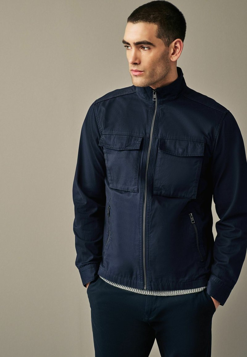 Next ZIP UP COTTON - Skraistė  - navy