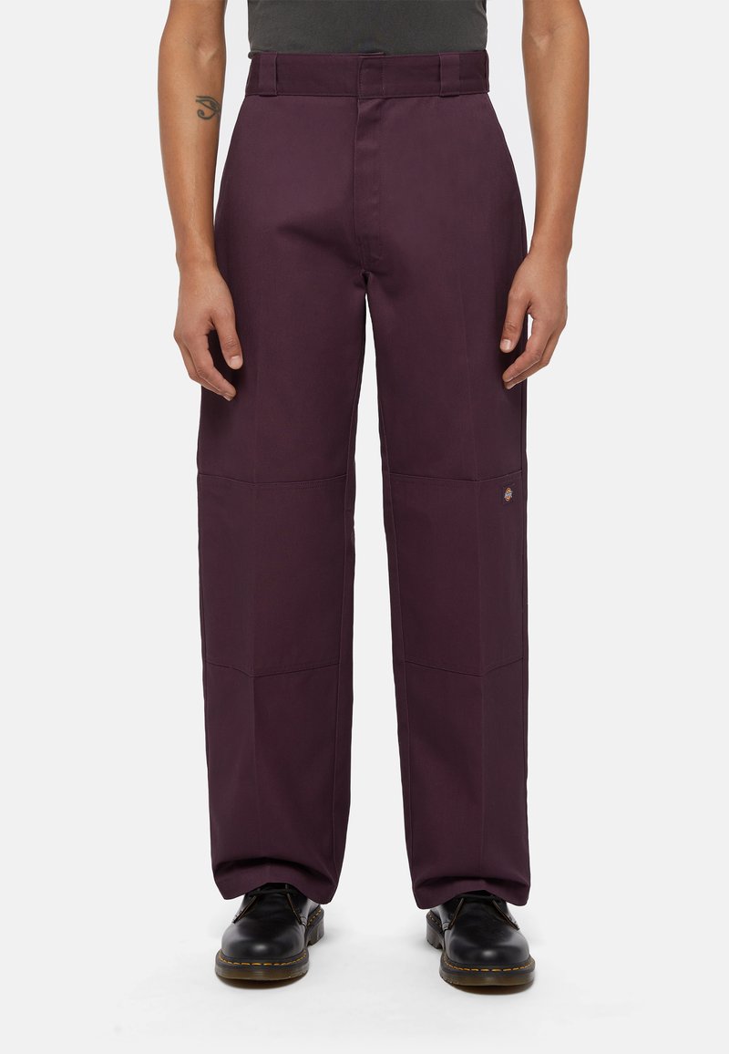 Dickies DOUBLE KNEE  - Pantalones - plum perfect