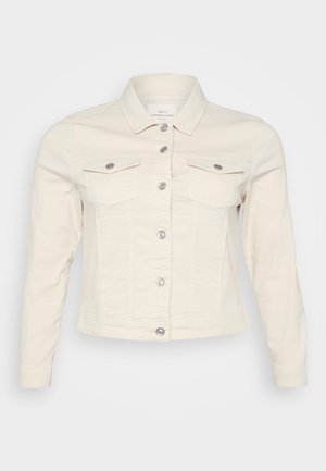 ONLY Carmakoma WESPA  - Jeansjakke - ecru