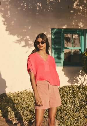 SHORT SLEEVE OVERHEAD - Blouse - coral pink