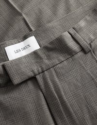 Les Deux REECE RELAXED SUIT PANTS - Hlače - grey/black