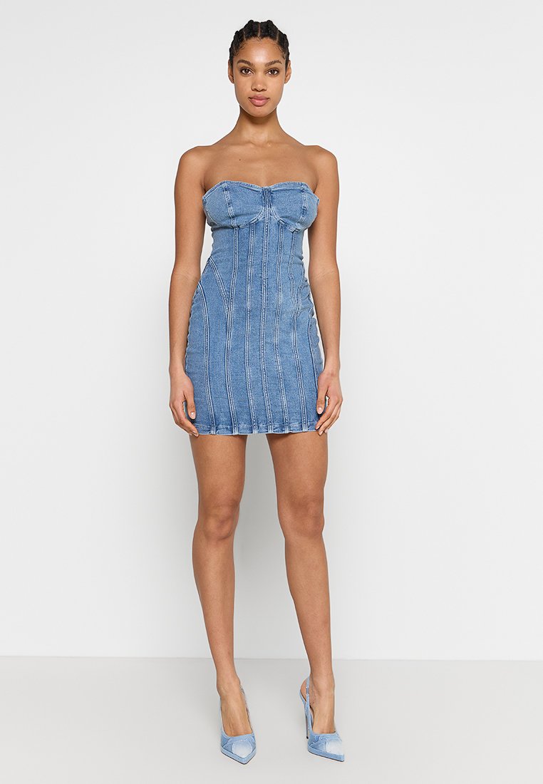 Guess Jeansjurken lichtblauw