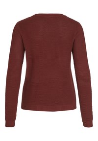 VILA VIDALO O-NECK L/S - NOOS - Jersey de punto - fired brick