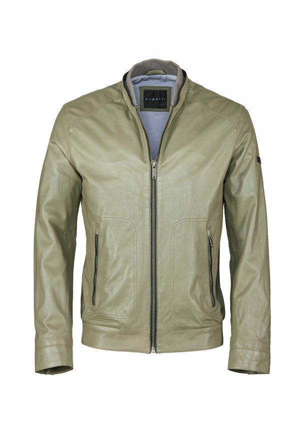 GIRONIMO - Lederjacke - khaki