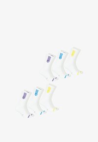 Sélectionné, blanc et jaune blanc et bleu blanc et violet