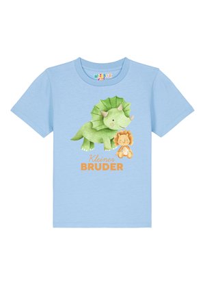 DINOSAURIER  KLEINER BRUDER - Print T-shirt - blue soul