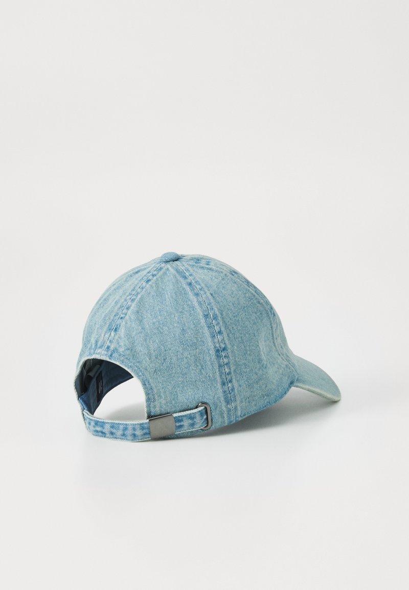 Casquette Vintage Années 90 Nos Bleu Clair Denim/blanc - Taille Unique, Réglable, Marque Americap