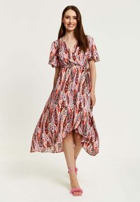 Liquorish PAISLEY PRINT MIDI WRAP - Day dress - multicoloured