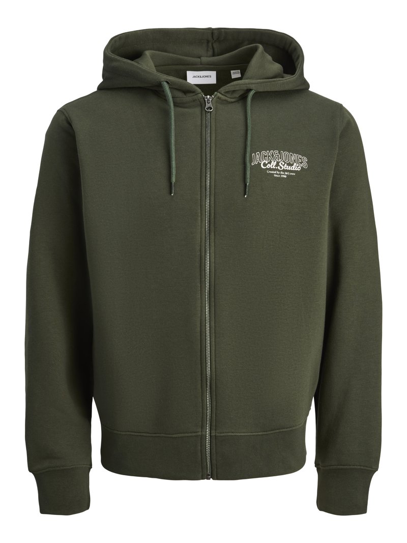 jack & jones Sweater met rits donkergroen