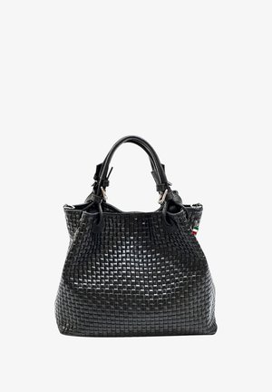 DrachenLeder UMHÄNGE - Handtas - schwarz