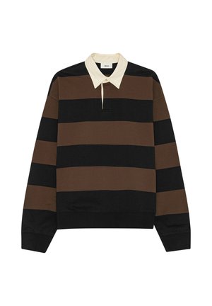 DAVID - Poloshirt - brown stripe