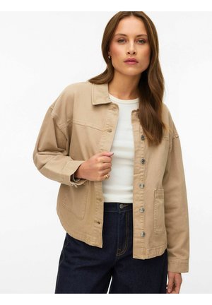 VMJAMIE LS MIX GA NOOS - Giacca di jeans - silver mink