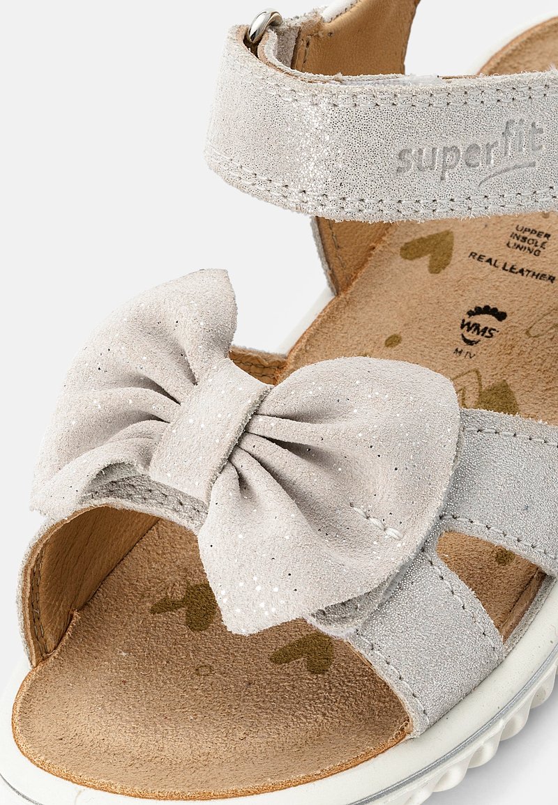 Chausson Fille 33 Sandales Pour Filles ECELEN Blanc Scratch - Main Image