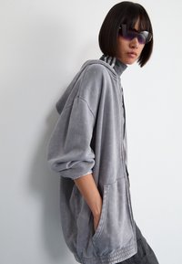 adidas Originals ZIP HOOD - Φούτερ με φερμουάρ - grey three