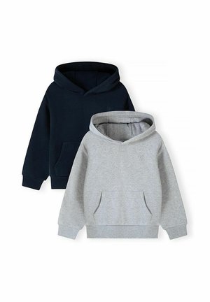 MINOTI, 2 PACK KANGAROO POCKET WITH HOOD - HOODIE - Sweat à capuche - navy grey