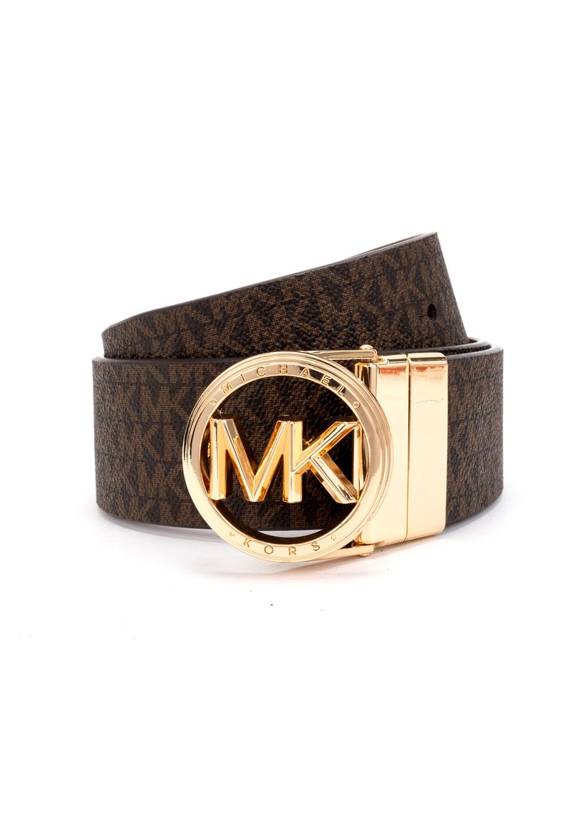 Michael Kors Mens Braided Leather Dress Belt Brown Size 34 main image 0