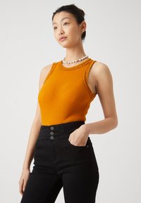 VILA VIBABIA O NECK - Top - honey ginger