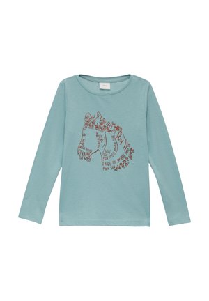 Long sleeved top - helles türkis