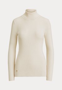 RIB-KNIT ROLL NECK JUMPER - Strikkegenser - mascarpone cream