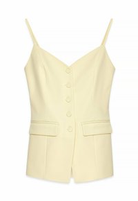 TAILORED BUTTON FRONT STRAP  - Tops - yellow