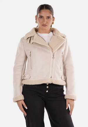 Giacca in similpelle - offwht