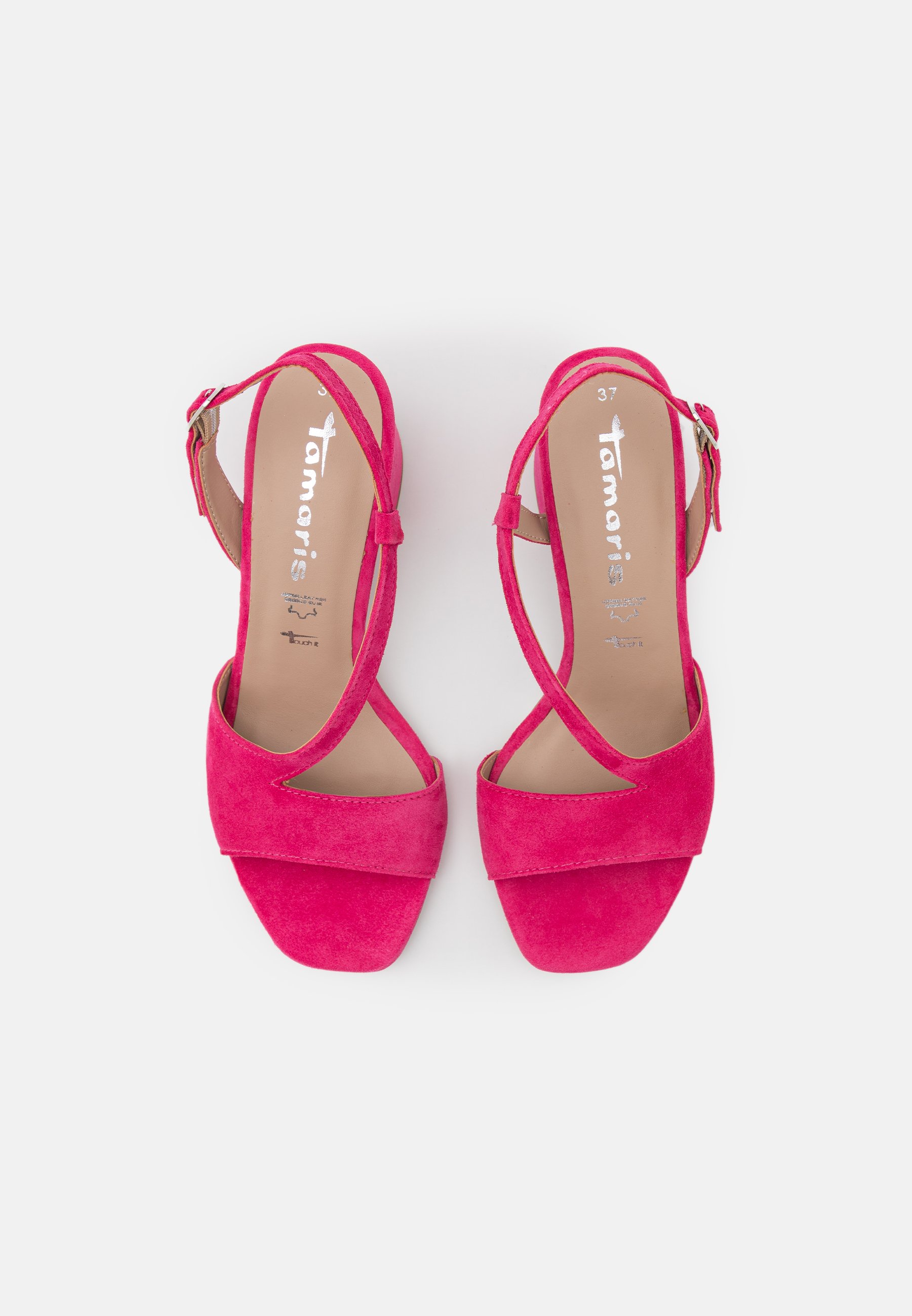 Tamaris Sandalen - fuxia/donkerroze - Zalando.nl