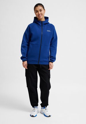 TECH REGULAR HOODIE - Sweat zippé - estate blue