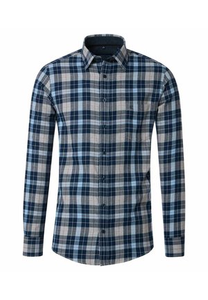 COMFORT FIT - FREIZEIT LANGARM  - Shirt - blau