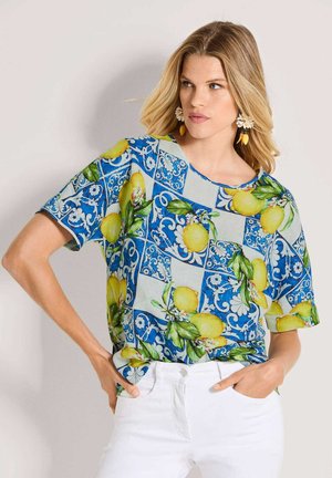 Bluse - night blue   multicolour