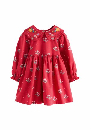 REGULAR FIT - COLLAR LONG SLEEVE  - Kasdienė suknelė - red ditsy