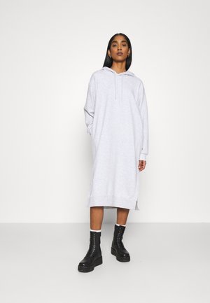 MARCIE HOOD DRESS - Kjole - grey melange