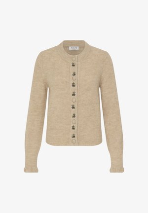 b.young, BYMONNA EMB. CARDIGAN - Vest - humus melange