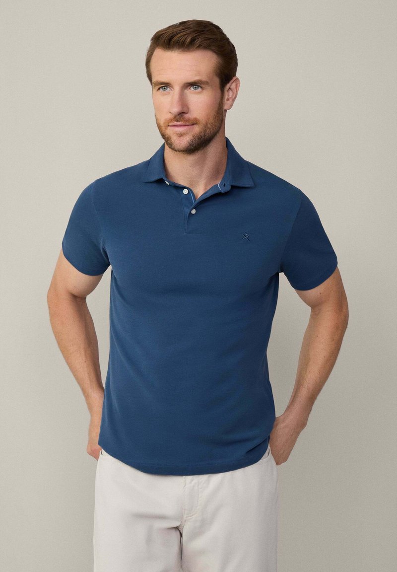 Hackett London SELVEDGE PLKT - Polokošeľa - marine blue