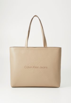 SCULPTED SLIM TOTE MONO - Shoppingveske - crockery