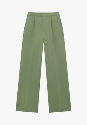 LOOSE FIT - Stoffhose - metallic green