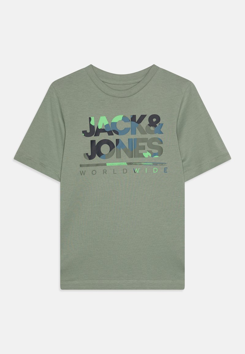 Jack & Jones Junior JJLUKE TEE CREW NECK JNR - T-shirt con stampa - iceberg green