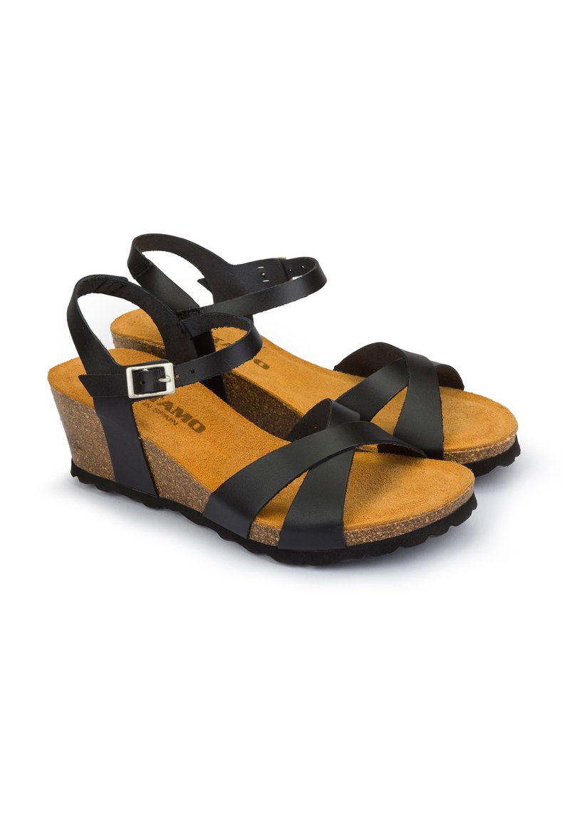 Damen Sneaker | Meröhe Keilsandalette black/schwarz - IX29906 Damen Sneaker | Meröhe Keilsandalette black/schwarz - IX29906