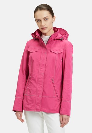 MIT ABNEHMBARER KAPUZE - Short coat - magenta