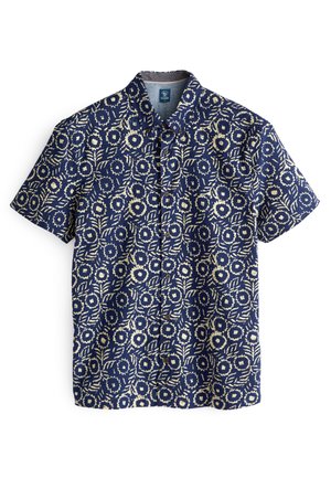 GEO PRINTED SHORT SLEEVE SHIRT - Ing - navy blue