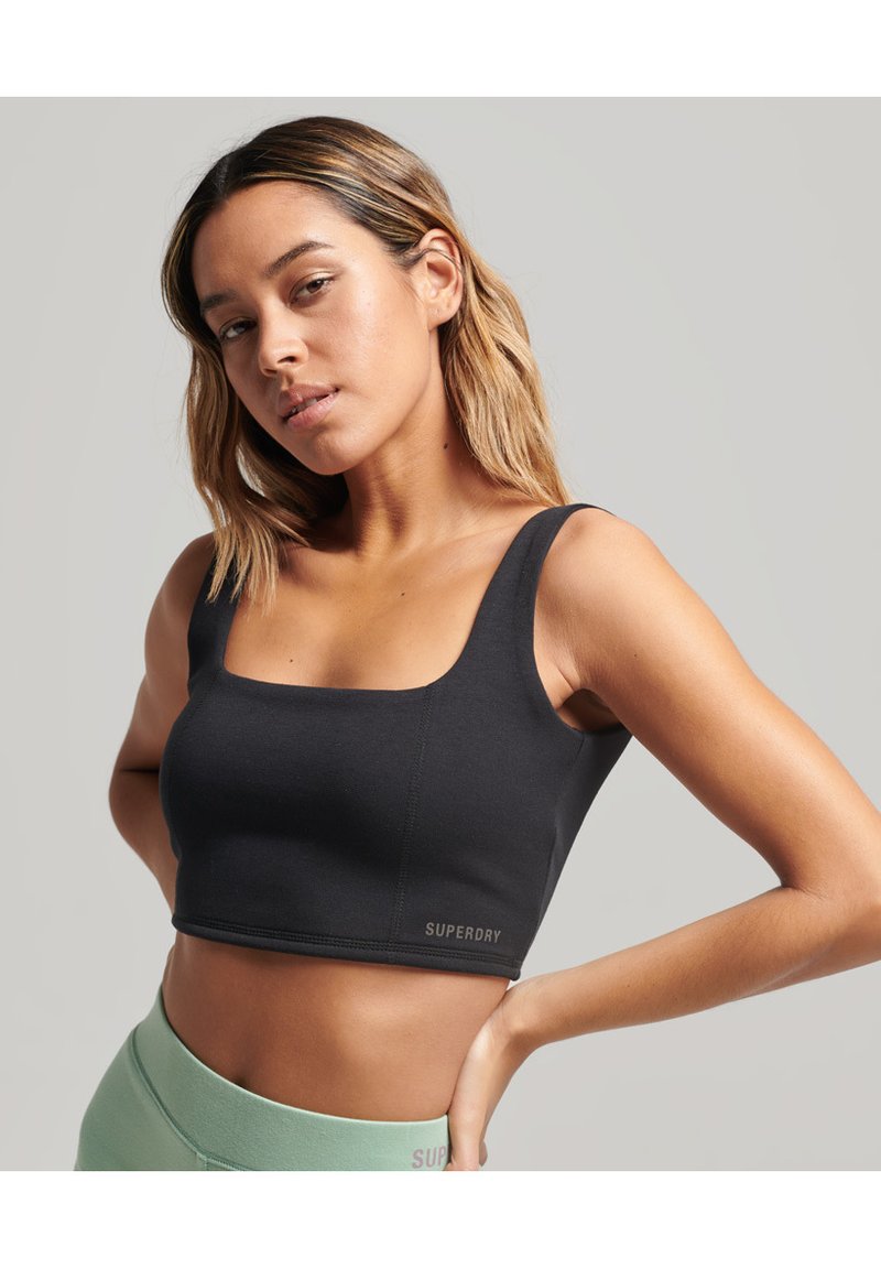 Superdry TECH Medium support sports bra black Zalando.ie